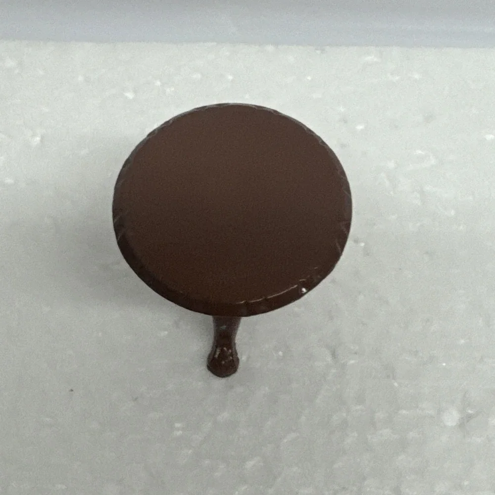 Vintage Mattel 1980 Brown Table Doll House Furniture Accessory 1.5